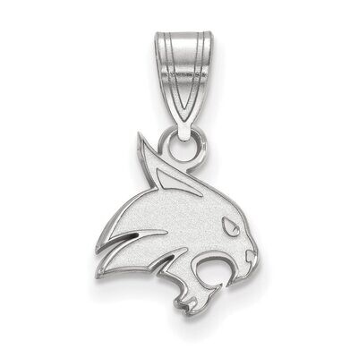 Texas State University Small Pendant 10k White Gold 1W002TST, MPN: 1W002TST, 886774769028