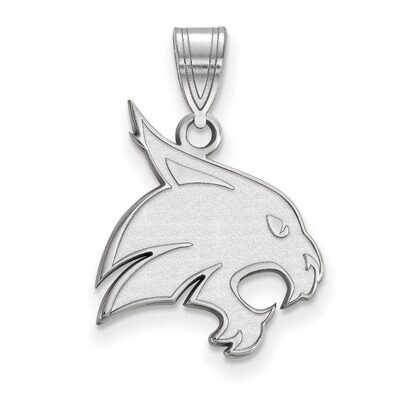Texas State University Large Enamel Pendant Sterling Silver SS017TST, MPN: SS017TST, 886774700670