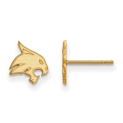 Texas State University x-Small Post Earring Gold-plated Silver GP007TST, MPN: GP007TST, 886774905921
