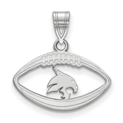 Texas State University Pendant In Football Sterling Silver Rhodium-plated SS019TST, MPN: SS019TST, …