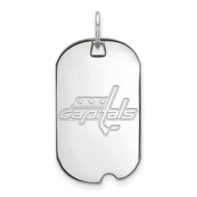Washington Capitals Small Dog Tag Sterling Silver Rhodium-plated SS007CAP, MPN: SS007CAP, 191101154…