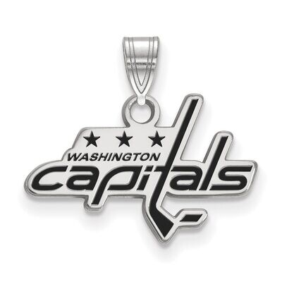 Washington Capitals Small Enamel Pendant Sterling Silver SS016CAP, MPN: SS016CAP, 886774747507