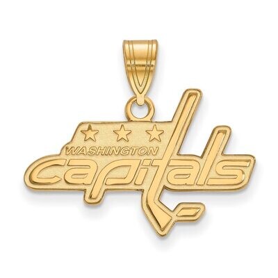 Washington Capitals Medium Pendant Gold-plated Silver GP003CAP, MPN: GP003CAP, 886774740935
