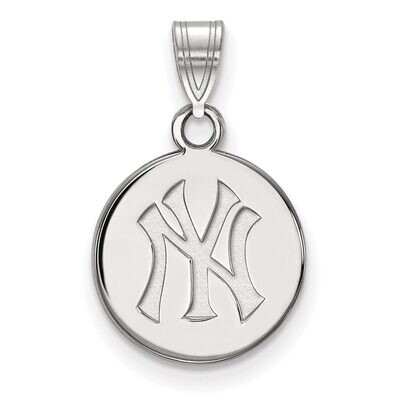 New York Yankees Small Disc Pendant Sterling Silver SS037YAN, MPN: SS037YAN, 886774630526