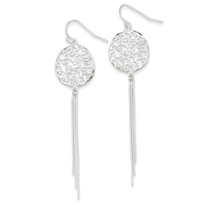 Dangle Shepherd Hook Earrings Sterling Silver QE8723, MPN: QE8723, 883957559506