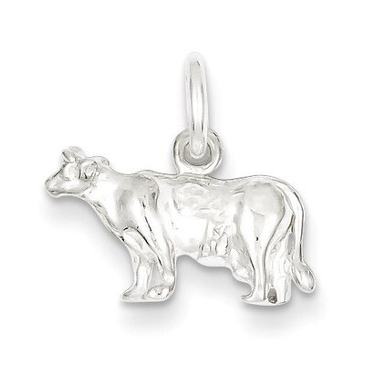 Cow Charm Sterling Silver QC2642, MPN: QC2642, 883957906331