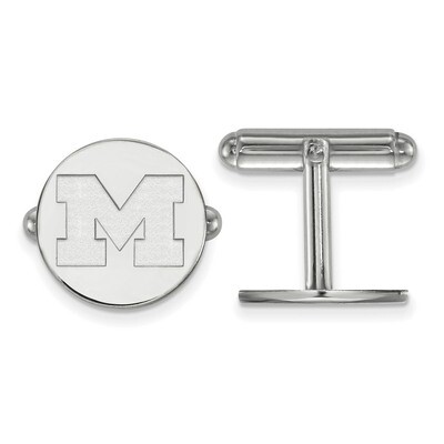 Michigan University of Cufflinks Sterling Silver SS011UM, MPN: SS011UM, 886774958125