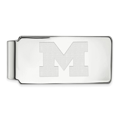 Michigan University of Money Clip 14k White Gold 4W024UM, MPN: 4W024UM, 886774844121