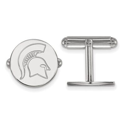 Michigan State University Cuff Link Sterling Silver SS053MIS, MPN: SS053MIS, 886774690711