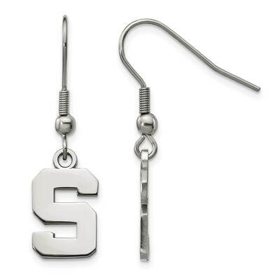 Michigan State University Dangle Earrings Stainless Steel ST517MIS, MPN: ST517MIS, 634401015532