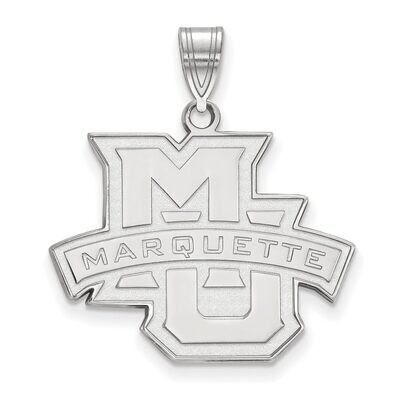 Marquette University Large Pendant 14k White Gold 4W004MAR, MPN: 4W004MAR, 886774830612