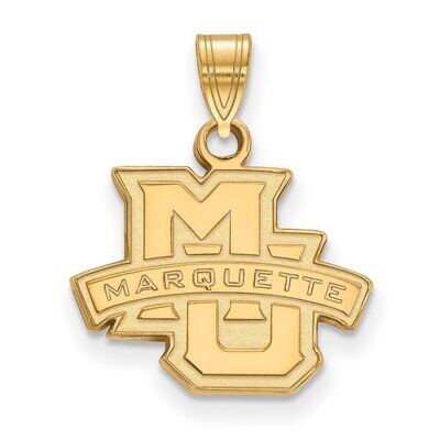Marquette University Small Pendant Gold-plated Silver GP002MAR, MPN: GP002MAR, 886774892917