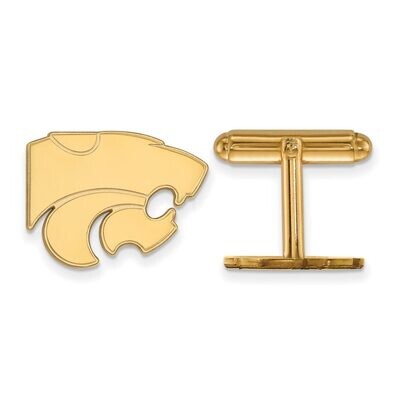 Kansas State University Cufflinks Gold-plated Silver GP012KSU, MPN: GP012KSU, 886774914336