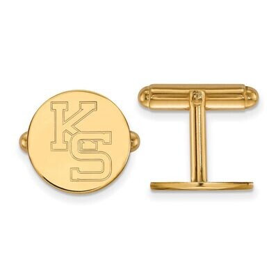 Kansas State University Cufflinks Gold-plated Silver GP053KSU, MPN: GP053KSU, 886774948409