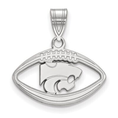 Kansas State University Pendant in Football Sterling Silver SS018KSU, MPN: SS018KSU, 886774687179