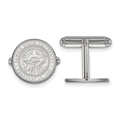 Kansas State University Crest Cuff Link Sterling Silver SS063KSU, MPN: SS063KSU, 886774687704