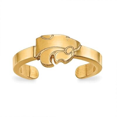 Kansas State University Toe Ring Gold-plated Silver GP029KSU, MPN: GP029KSU, 886774932613