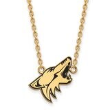 Phoenix Coyotes Large Enamel Pendant with Chain Necklace Gold-plated Silver GP012COY-18, MPN: GP012…