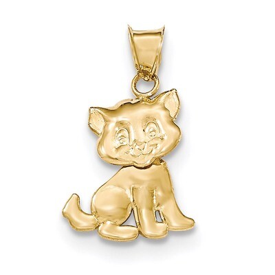 Moveable Cat Pendant 14k Gold Polished K5818, MPN: K5818, 191101368684