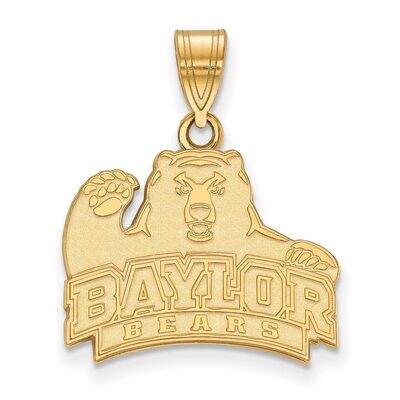 Baylor University Medium Pendant 10k Yellow Gold 1Y003BU, MPN: 1Y003BU, 886774799155