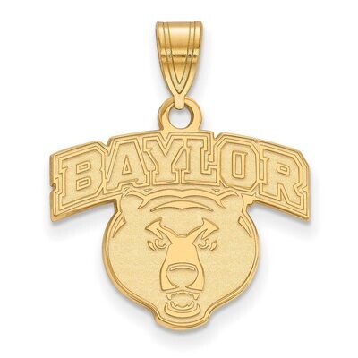 Baylor University Medium Pendant 14k Yellow Gold 4Y024BU, MPN: 4Y024BU, 886774876917