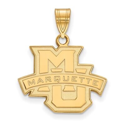 Marquette University Medium Pendant 14k Yellow Gold 4Y003MAR, MPN: 4Y003MAR, 886774860817