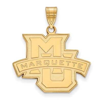 Marquette University Large Pendant 14k Yellow Gold 4Y004MAR, MPN: 4Y004MAR, 886774862514