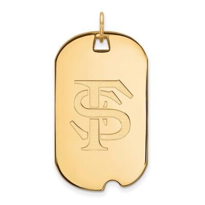 Florida State University Large Dog Tag Gold-plated Silver GP028FSU, MPN: GP028FSU, 886774931623