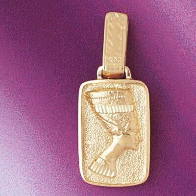 Dazzlers Jewelry Egyptian Cleopatra Pendant Necklace Charm Bracelet in Yellow, White or Rose Gold 4…