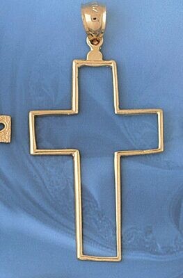 Dazzlers Jewelry Cross Pendant Necklace Charm Bracelet in Yellow, White or Rose Gold 7917, MPN: DZ-…
