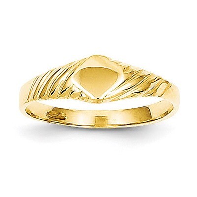 Child&#39;s Fancy Signet Ring 14k Gold D110, MPN: D110, 886774092195