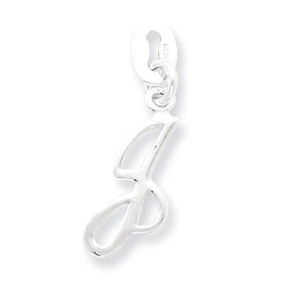 Initial J Pendant Sterling Silver QC6510J, MPN: QC6510J, 883957567266
