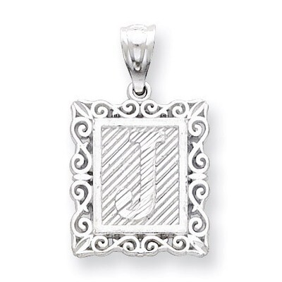 Initial J Charm Sterling Silver QC2770J, MPN: QC2770J, 883957907017