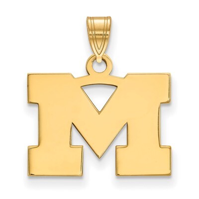 Michigan University of Small Pendant 10k Yellow Gold 1Y002UM, MPN: 1Y002UM, 886774798325