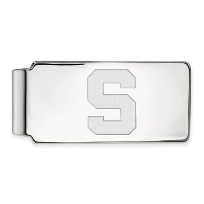 Michigan State University Money Clip 10k White Gold 1W025MIS, MPN: 1W025MIS, 886774783987