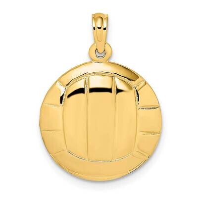 Polished Volleyball Charm 14k Gold 2-D K8770, MPN: K8770, 637218049462