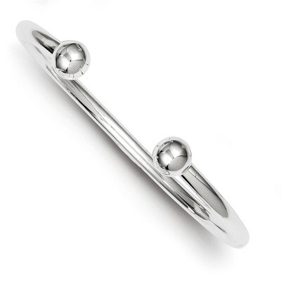 4mm Bangle Bracelet Sterling Silver QB419, MPN: QB419, 883957903743