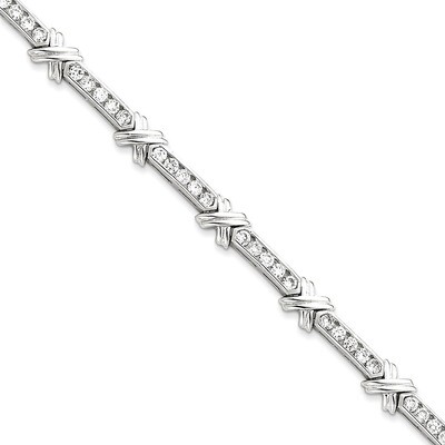 Bracelet Sterling Silver Diamond QX367CZ, MPN: QX367CZ, 191101285929