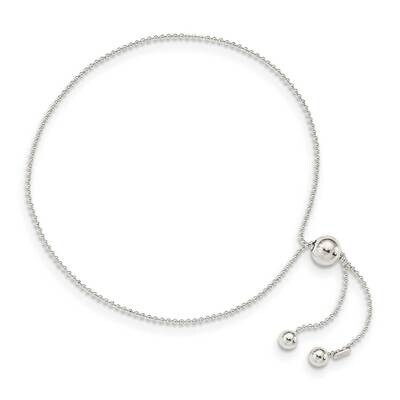 Beaded Adjustable Bracelet Sterling Silver QG4784, MPN: QG4784, 886774119212