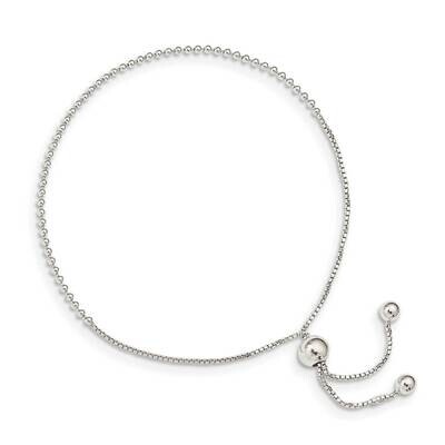 Beaded Adjustable Bracelet Sterling Silver QG4785, MPN: QG4785, 886774117164