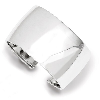 40mm Cuff Bangle Bracelet Sterling Silver QB340, MPN: QB340, 191101641503