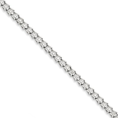 Bracelet Sterling Silver Diamond QDX1091, MPN: QDX1091, 883957355160