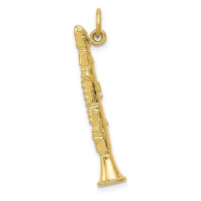3-D Clarinet Charm 10k Gold 10ZC1095, MPN: 10ZC1095,