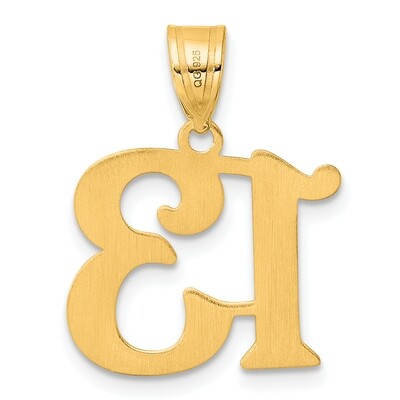 Number 13 Pendant 14k Gold Polished APN13, MPN: APN13, 196904080382