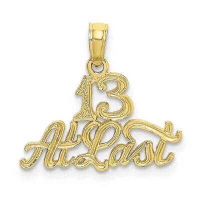 13 At Last Pendant 10k Gold 10D3909, MPN: 10D3909,