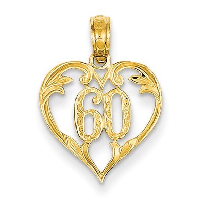 60 Heart Pendant 14k Gold K2616, MPN: K2616, 637218045570