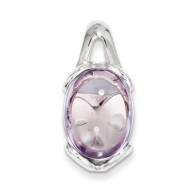 Sterling Silver Pink Quartz Pendant QP2911PQ