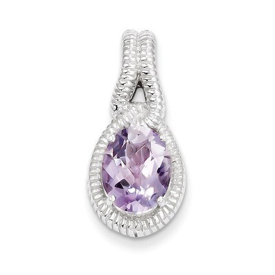 Sterling Silver Pink Quartz Pendant QP2940PQ