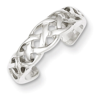 Celtic Weave Toe Ring Sterling Silver QR851, MPN: QR851, 883957254012