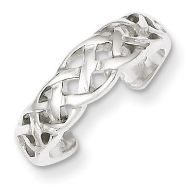 Celtic Weave Toe Ring Sterling Silver QR851